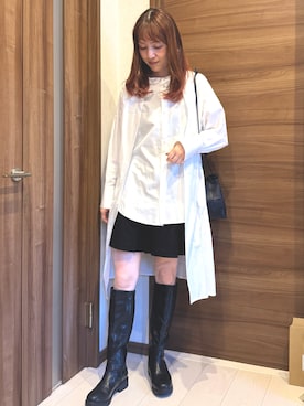 「アイテム（ブーツ）」を使った、mackoさん（レディース・161cm・30代）の秋コーディネート