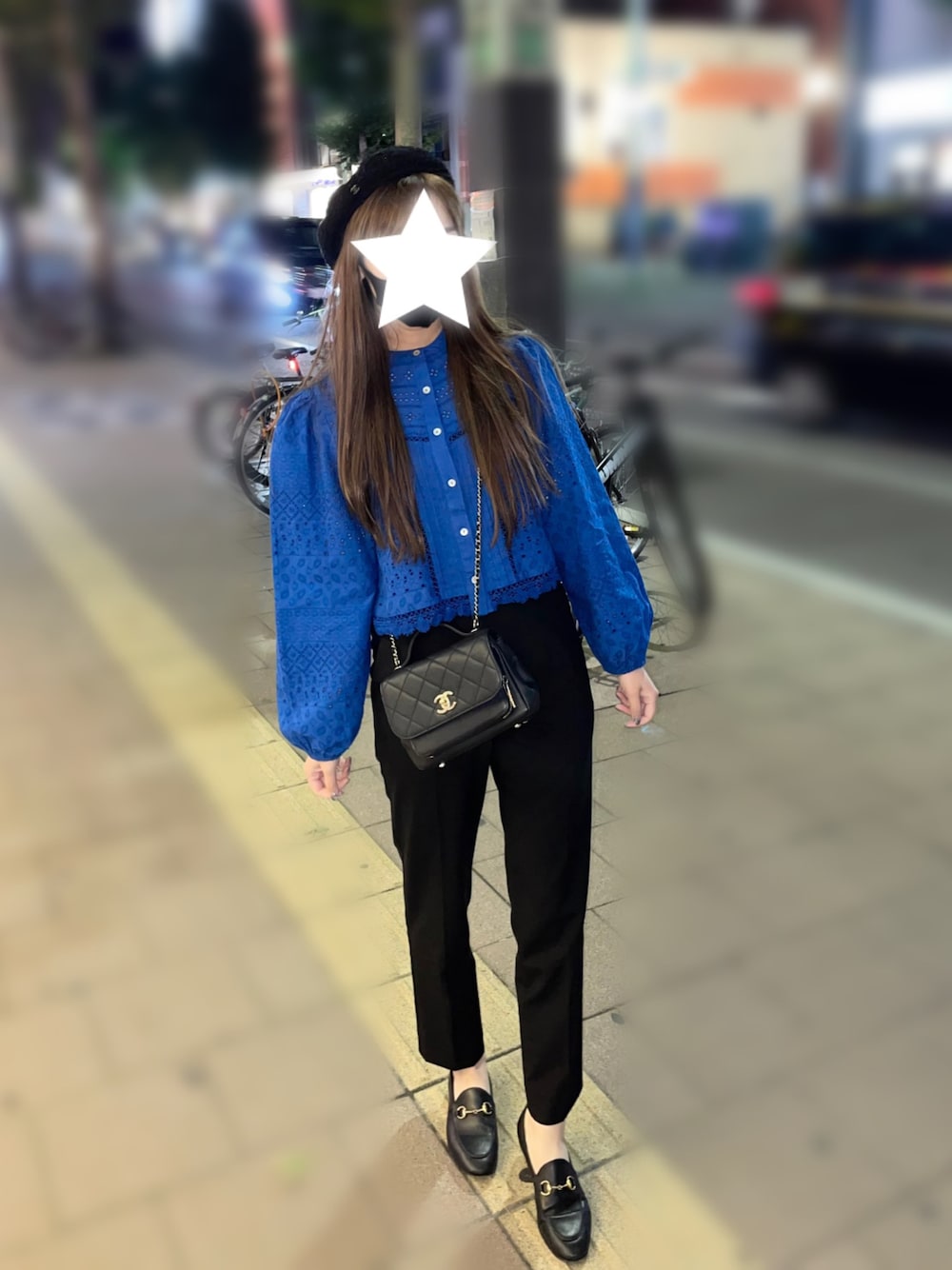 「GUCCIのアイテム（ローファー、ブラック系）」を使った、✭♡ayaka♡✭さん（レディース・156cm）の秋コーディネートの1枚目の写真