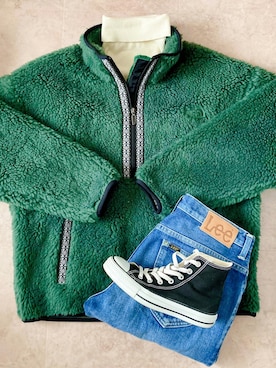 「CONVERSE（コンバース）のALL STAR HI（スニーカー）」を使った、なおさん（レディース・154cm）の冬コーディネート