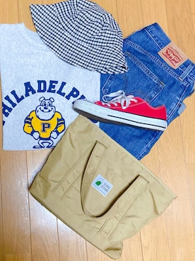 「SIERRA DESIGNS（シェラデザイン）のアイテム」を使った、なおさん（レディース・154cm）の夏コーディネート