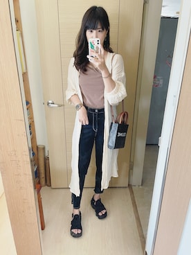 「アイテム（腕時計）」を使った、Winnie C 🇹🇼さん（レディース・163cm）の夏コーディネート
