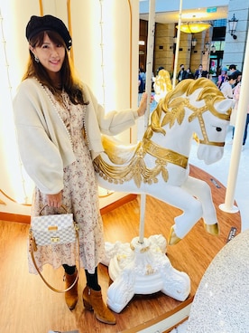 「LOUIS  VUITTON」｜「アイテム（帽子）」を使った、Winnie C 🇹🇼さん（レディース・163cm）の冬コーディネート
