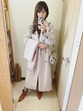 「LouisVuitton」｜「アイテム（ジャケット/アウター）」を使った、Winnie C 🇹🇼さん（レディース・163cm）の冬コーディネート