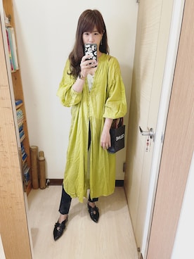 「CELINE」｜「アイテム（ワンピース/ドレス）」を使った、Winnie C 🇹🇼さん（レディース・163cm）の夏コーディネート