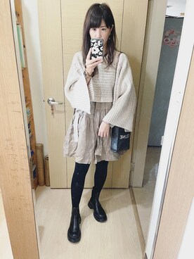 「MichaelKors」｜Winnie C 🇹🇼さん（レディース・163cm）の冬コーディネート