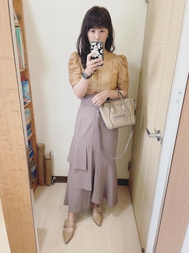「CELINE」｜「アイテム（スリッポン）」を使った、Winnie C 🇹🇼さん（レディース・163cm）の春コーディネート