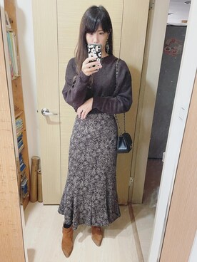 「Sam Edelman（サムエデルマン）のアイテム」を使った、Winnie C 🇹🇼さん（レディース・163cm）の冬コーディネート