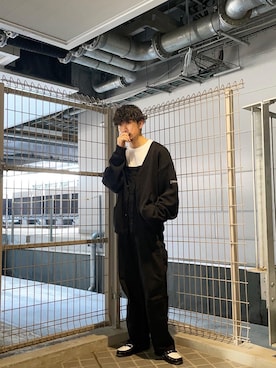 「アイテム（サロペット/オーバーオール）」を使った、1048さん（メンズ・172cm）の春コーディネート