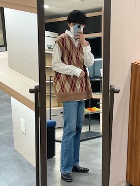 「BUTTERO（ブッテロ）のアイテム（ブーツ）」を使った、1048さん（メンズ・172cm）の春コーディネート