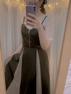 「eimy istoire」｜「アイテム（ワンピース/ドレス）」を使った、よもぎさん（レディース・170cm）の秋コーディネート