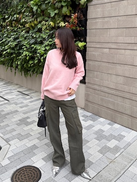 「カーゴパンツ」｜amiさん（レディース・157cm・20代）の秋コーディネート