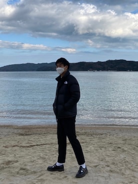 「THE NORTH FACE（ザノースフェイス）のザ・ノース・フェイス メンズダウンジャケット / ヌプシジャケット（ダウンジャケット/コート）」を使った、みっちーさん（メンズ・173cm）の冬コーディネート