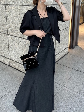 「one after another NICE CLAUP（ワンアフターアナザーナイスクラップ）のアイテム」を使った、reiaさん（レディース・148cm）の夏コーディネート