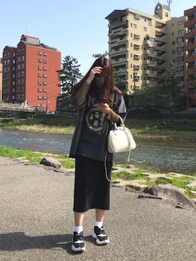 「OpenCLOSE（オープンクローズ）のアイテム（バッグ）」を使った、madokaさん（レディース・164cm）の春コーディネート