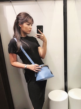 「おとなコーデ」｜「アイテム（アナログ腕時計）」を使った、Hさん（レディース・169cm）の夏コーディネート