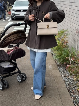 「アイテム（その他）」を使った、えだ( ¨̮ )さん（レディース・155cm）の冬コーディネート