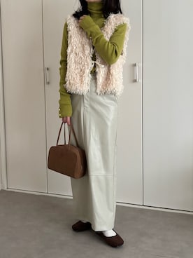 「アイテム（その他）」を使った、えだ( ¨̮ )さん（レディース・155cm）の冬コーディネート