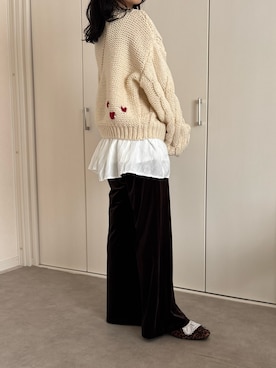 えだ( ¨̮ )さん(レディース・155cm)の冬コーディネート