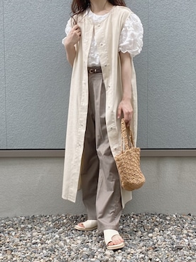 「Fabby fabby（ファビィーファビィー）のアイテム」を使った、えだ( ¨̮ )さん（レディース・155cm）の夏コーディネート