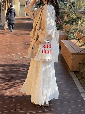 「VIVIAN（ヴィヴィアン）のアイテム」を使った、えだ( ¨̮ )さん（レディース・155cm）の春コーディネート