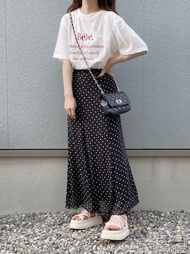 えだ( ¨̮ )さん（レディース・155cm）の夏コーディネート