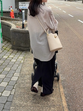 「しまむら（シマムラ）のアイテム」を使った、えだ( ¨̮ )さん（レディース・155cm）の秋コーディネート