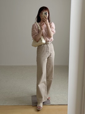 「EVOL（イーボル）のアイテム」を使った、えだ( ¨̮ )さん（骨格ウェーブ・レディース・155cm）の夏コーディネート