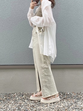 Who S Who Chico フーズフーチコ のデニムスカートを使った人気ファッションコーディネート Wear