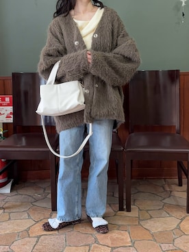 えだ( ¨̮ )さん（レディース・155cm）の冬コーディネート