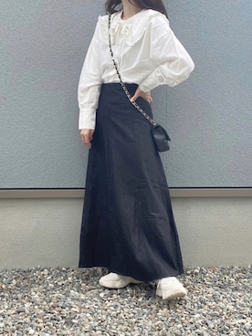 「BeAMS DOT（ビームスドット）のアイテム」を使った、えだ( ¨̮ )さん（レディース・155cm）の夏コーディネート