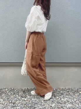 「Bab（バブ）のアイテム」を使った、えだ( ¨̮ )さん（レディース・155cm）の夏コーディネート