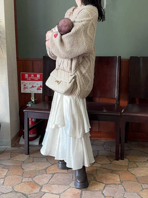 セール】ケーブルVルーズニットワンピース（ワンピース）｜Chico（チコ