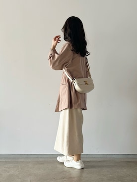 「Kastane（カスタネ）のアイテム（ジャケット/アウター）」を使った、えだ( ¨̮ )さん（レディース・155cm）の春コーディネート