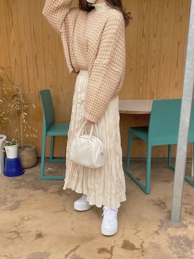 えだ( ¨̮ )さん(レディース・155cm)の春コーディネート