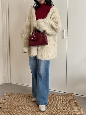 えだ( ¨̮ )さん（レディース・155cm）の冬コーディネート