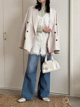 えだ( ¨̮ )さん（レディース・155cm）の春コーディネート