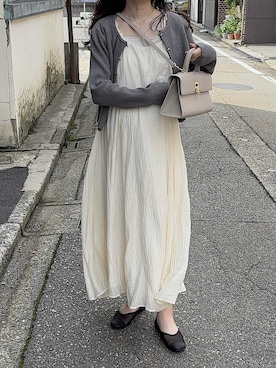 「アイテム（その他）」を使った、えだ( ¨̮ )さん（レディース・155cm）の秋コーディネート