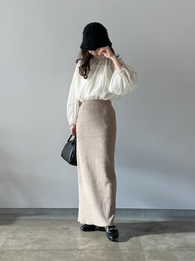 「アイテム（その他）」を使った、えだ( ¨̮ )さん（レディース・155cm）の秋コーディネート