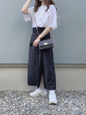 「アイテム（その他）」を使った、えだ( ¨̮ )さん（レディース・155cm）の夏コーディネート