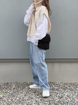 えだ( ¨̮ )さん(レディース・155cm)の春コーディネート