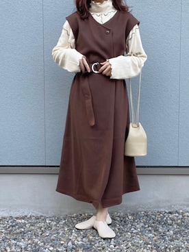 えだ( ¨̮ )さん（レディース・155cm）の秋コーディネート