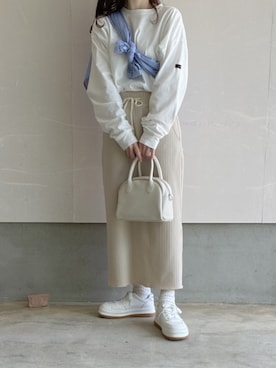 えだ( ¨̮ )さん（レディース・155cm）の春コーディネート