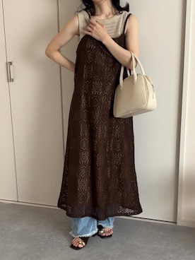 「GU（ジーユー）のアイテム」を使った、えだ( ¨̮ )さん（レディース・155cm）の夏コーディネート