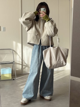 「classicalelf（クラシカルエルフ）のアイテム」を使った、えだ( ¨̮ )さん（レディース・155cm）の冬コーディネート