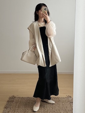 「Fabby fabby（ファビィーファビィー）のアイテム」を使った、えだ( ¨̮ )さん（レディース・155cm）の秋コーディネート
