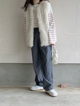 えだ( ¨̮ )さん（レディース・155cm）の春コーディネート