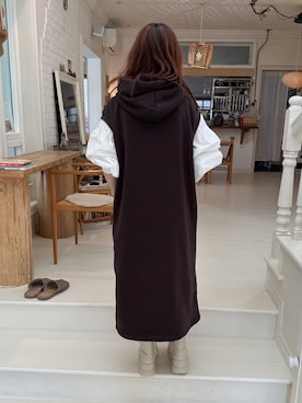 「厚底ブーツ」｜「アイテム（その他）」を使った、えだ( ¨̮ )さん（レディース・155cm）の春コーディネート