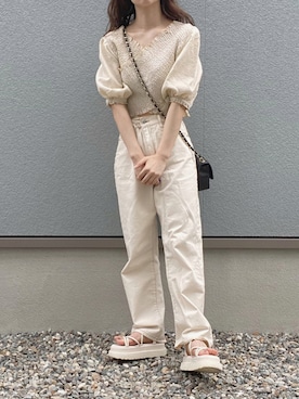 えだ( ¨̮ )さん(レディース・155cm)の夏コーディネート