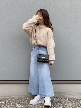 えだ( ¨̮ )さん(レディース・155cm)の春コーディネート