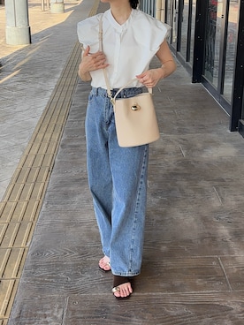 えだ( ¨̮ )さん(レディース・155cm)の春コーディネート